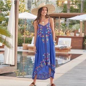 Sundance Light if Life Blue Embroidered Sundress Size Medium